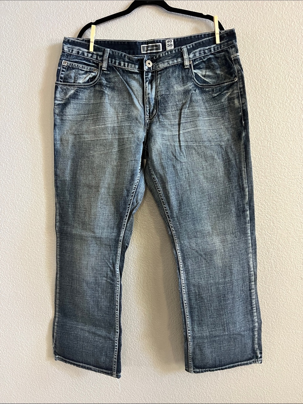 INC International Concepts Barcelona 40x30 Blue Cotton Jeans